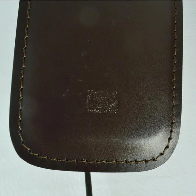 Chocolate Brown Leather Clip Lamps from Poltrona Frau, 2000s, Set of 2 For Sale - Image 12 of 13