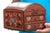 Late 20th Century Vintage Chinese Lacquer Jewelry Chest With Famille Rose Porcelain For Sale - Image 5 of 14