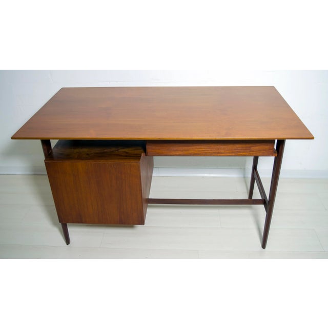 Italian Set with Teak Desk & Chair by Vittorio Dassi, 1950s, Set of 2 For Sale - Image 13 of 18