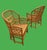 Chinoiserie Vintage Brighton Pavilion Large Chairs Chinoiserie Style Bamboo With Caning Seat- A Pair For Sale - Image 3 of 11