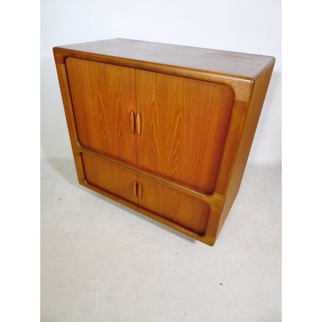 Mid-Century Teak Highboard with Sliding Doors from Dyrlund, 1960s For Sale - Image 12 of 17