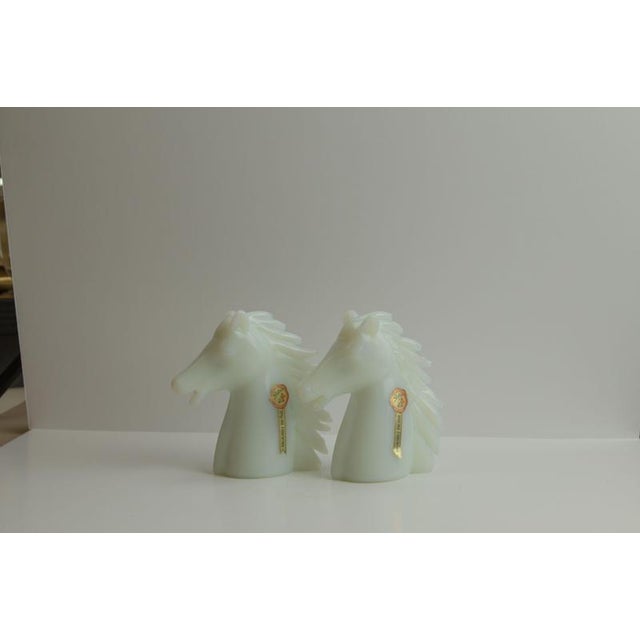 Horse Heads from Stelvia Opalina Fiorentina, Italy, 1960s, Set of 2 For Sale - Image 4 of 10