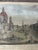 Antique Etching With Marbled Paper Matte by Agapito Franzetti 1820's Piazza Navona, Roma For Sale - Image 4 of 11