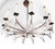 Large 12 Light Silver Plate Spoke Form Chandelier by Sciolari For Sale - Image 13 of 18