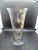 1970s Vintage Sterling Overlay Glass Trumpet Vase Elegant Floral Design 9 3/4” Tall For Sale - Image 5 of 5