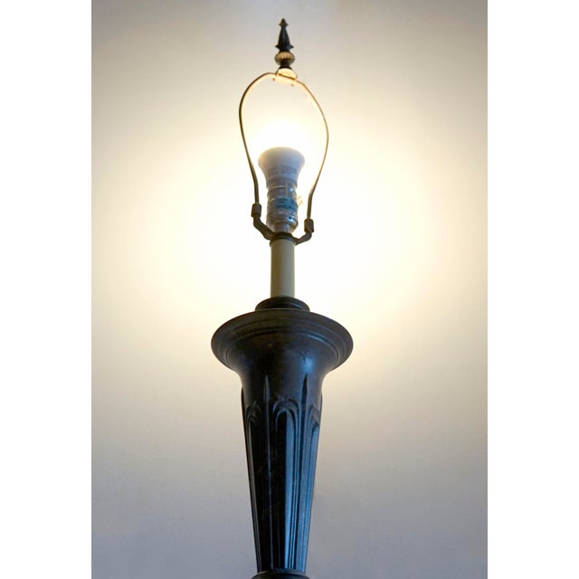 1920s 1920s Neoclassical Revival Bronze Table Lamp For Sale - Image 5 of 11