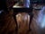 Early 20th Century Queen Anne Style Ball and Claw Cherrywood Console Table With Glass Inlay For Sale - Image 5 of 6