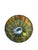 Mid-Century Modern Avocado Green Empoli Optic Italian Glass Stemmed Bowl Vase For Sale - Image 3 of 7