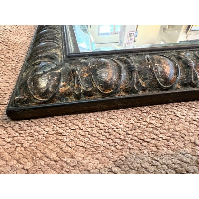 Hand Crafted Italian Wood Mirror For Sale - Image 15 of 15