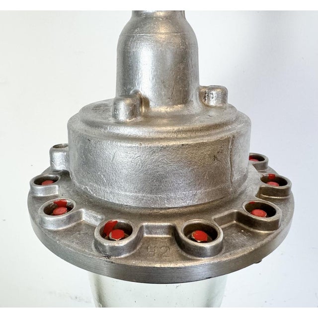 Soviet Industrial Aluminium Factory Pendant Lamp, 1960s For Sale - Image 9 of 18