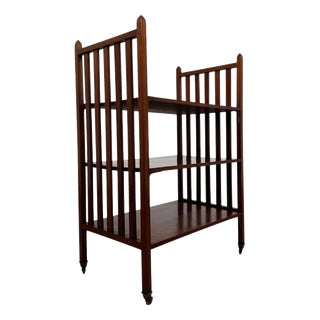 Early 20th Century Antique English Mahogany Bookcase For Sale