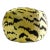 The House of Scalamandré Tigre Sphere Pillow, Greens & Black For Sale
