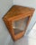 Wood Vintage Oak Corner Cabinet with Glass Front, 1950s For Sale - Image 7 of 11