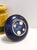Postmodern Blue and Yellow Glazed Vase and Bottles attributed to Parravicini, 1970s, Set of 3 For Sale - Image 14 of 15
