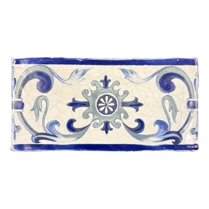 Segovia Crackled Decorative Ceramic Border
