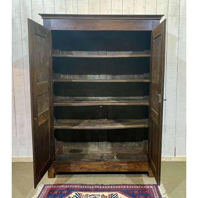Rustic Oak Wardrobe, 19th Century For Sale - Image 4 of 15