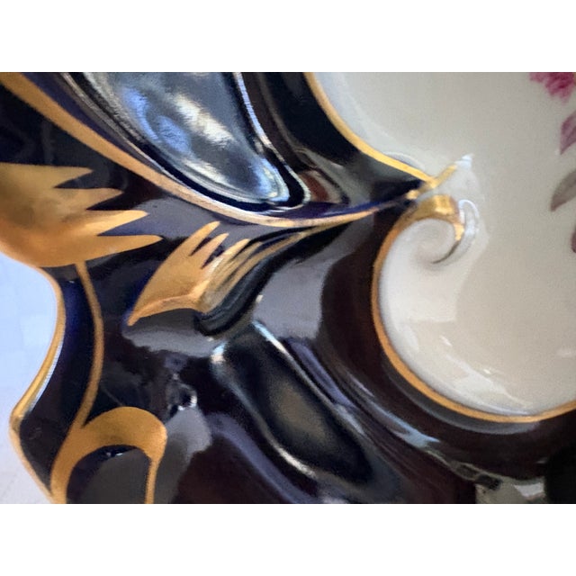 Mid 20th Century Hand Painted German Serving Bowl For Sale - Image 4 of 10