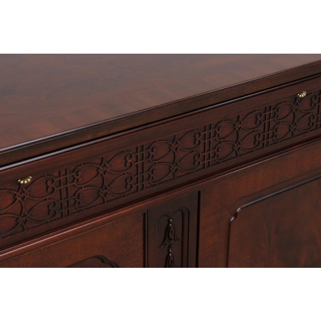 Henkel Harris Model 2442 Chippendale Mahogany Server For Sale - Image 10 of 18