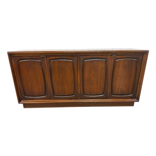 Mid-Century Modern Broyhill Emphasis Walnut Storage Cabinet For Sale
