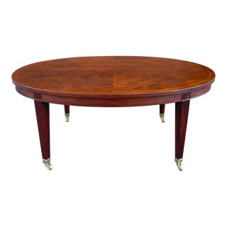 Vintage Baker Furniture Federal Mahogany Serving Coffee or Cocktail Table For Sale