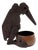 Art Nouveau Marabou Shaped Cigar Cutter and Ashtray from Ignatius Taschner, Germany, 1910 For Sale