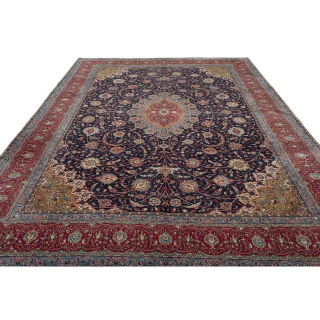 Hand-Knotted Sarouk Cork Wool Rug, 2000s For Sale - Image 4 of 13
