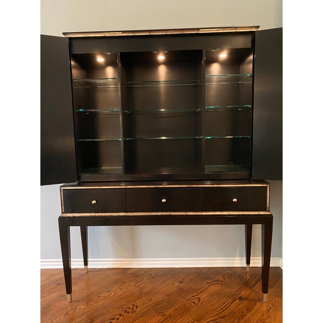 Ebony Swaim Occasional Portico Bar Cabinet For Sale - Image 8 of 13