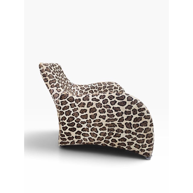 Brown Mid Century Modern Gerard Van Den Berg for Montis Lounge Chair and Ottoman Newly Reupholstered in Cowhide For Sale - Image 8 of 12