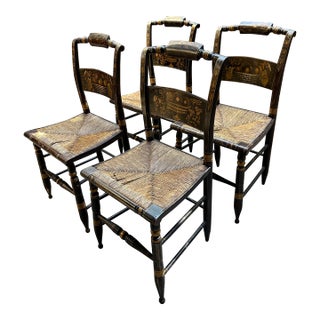 Vintage Hitchcock Side Chairs - Set of 4 For Sale