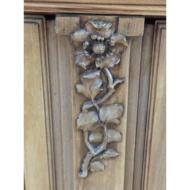 Wood Late 19th Century Massive Rococo Louis Vx Style Display Hutch Cabinet For Sale - Image 7 of 12