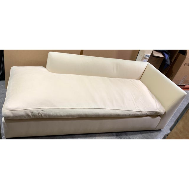 Contemporary Cream Linen 'Right Back' Sofa by Waldo Fernandez For Sale - Image 15 of 18