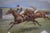 Mid 20th Century Pretty Polly Wins the Jockey Club Cup Newmarket 1905 "Her Twentieth Victory" W/ Bachelor's Button 2nd Watercolour by John Beer (British c.1860-1930) For Sale - Image 5 of 9