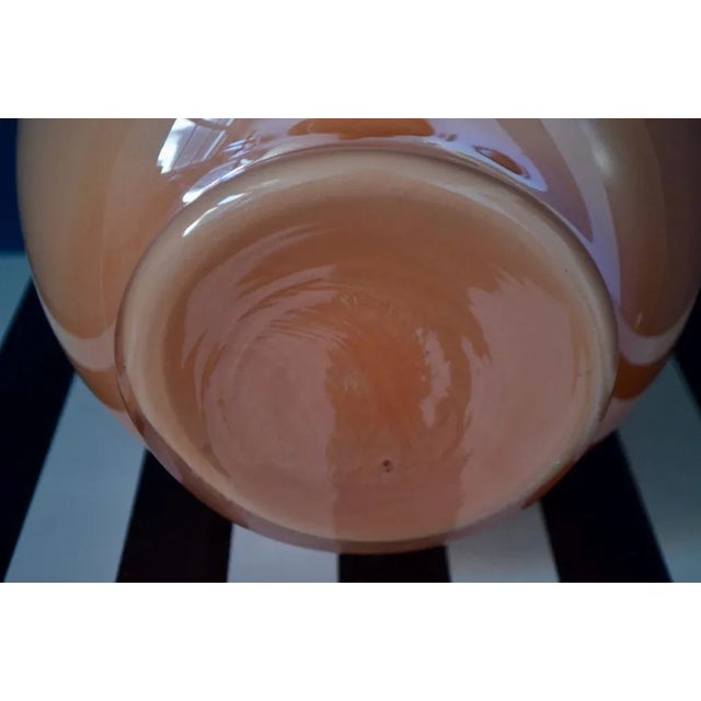 Glass Large Vase in Rose Murano Glass For Sale - Image 7 of 8