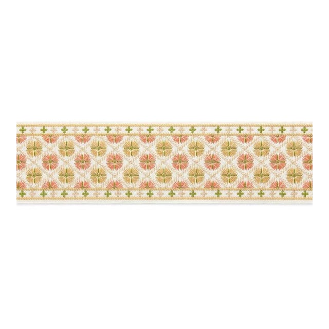 Traditional The House of Scalamandré Hansel Embroidered Tape Fabric, Citrus Twist For Sale - Image 3 of 3