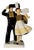 Bigouden Dancer Couple by R. Micheau-Vernez for Henriot Quimper, Mid-20th Century For Sale