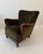 Danish Lounge Chair With Velvet and Wood Trimmed Armrest, 1940's For Sale - Image 12 of 16