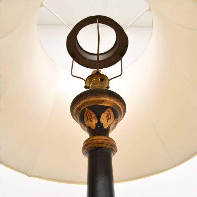 1920s Chinese Lacquered Floor Lamp, 1920s For Sale - Image 5 of 11