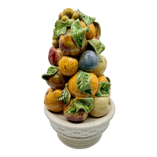 Majolica Fruit Topiary Portugal For Sale