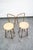 Tan Mid Century Modern Bar Stools Set 2 Brown Swivel Wood American Vintage Tan MCM For Sale - Image 8 of 12