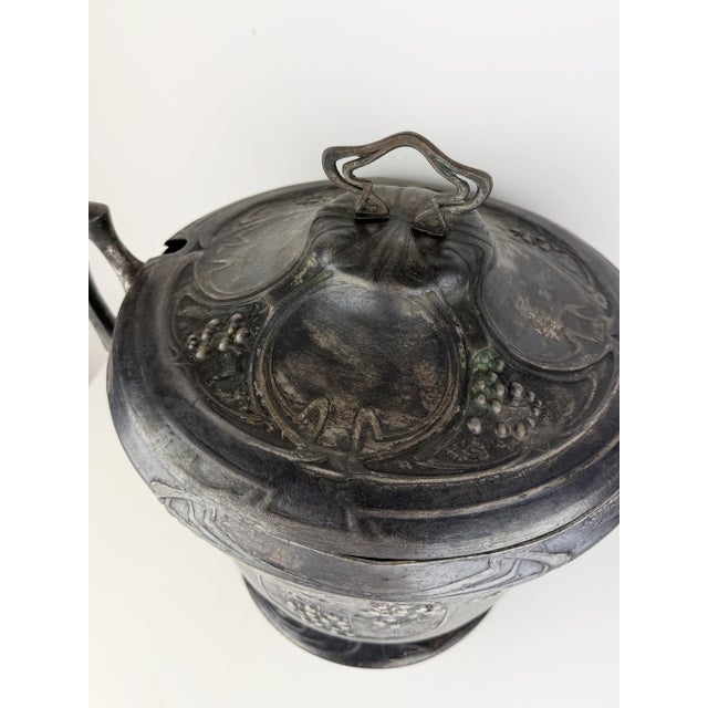 Antique Art Nouveau German Pewter Soup Tureen from B&G Imperial Zinn, 1900 For Sale - Image 10 of 18