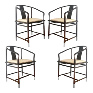 The "Tsu Chairs" Designed by Stanley Jay Friedman for Brueton - Set of 4