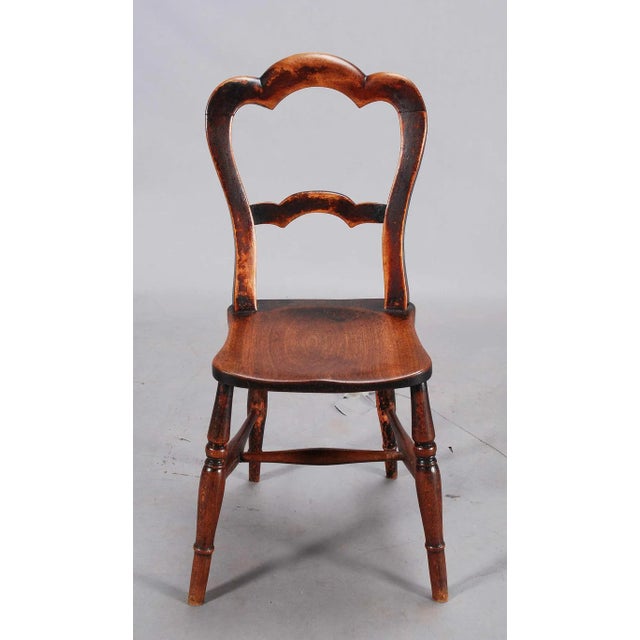 19th C. Country Chairs- Set of 6 For Sale - Image 4 of 6