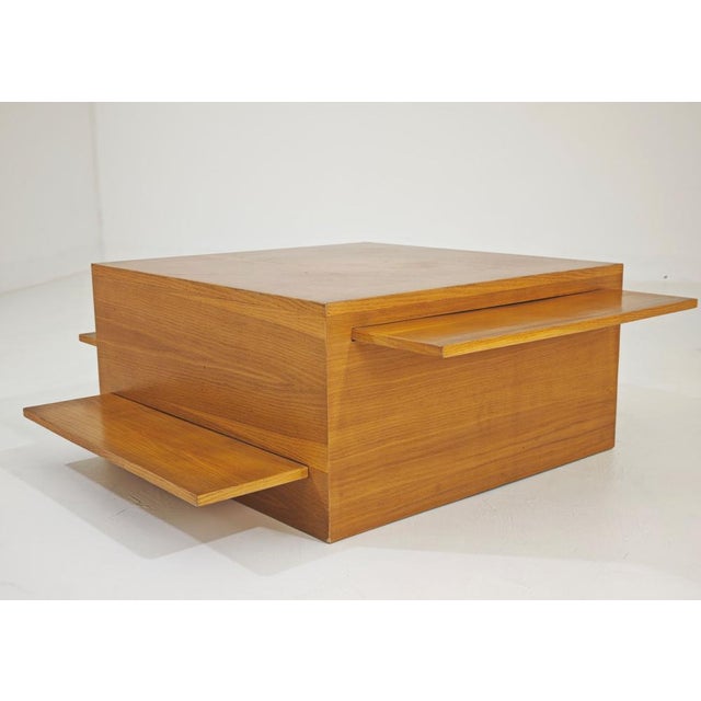Mid-Century Modern Extendable Wooden Coffee Table, Italy, 1970s For Sale - Image 14 of 16