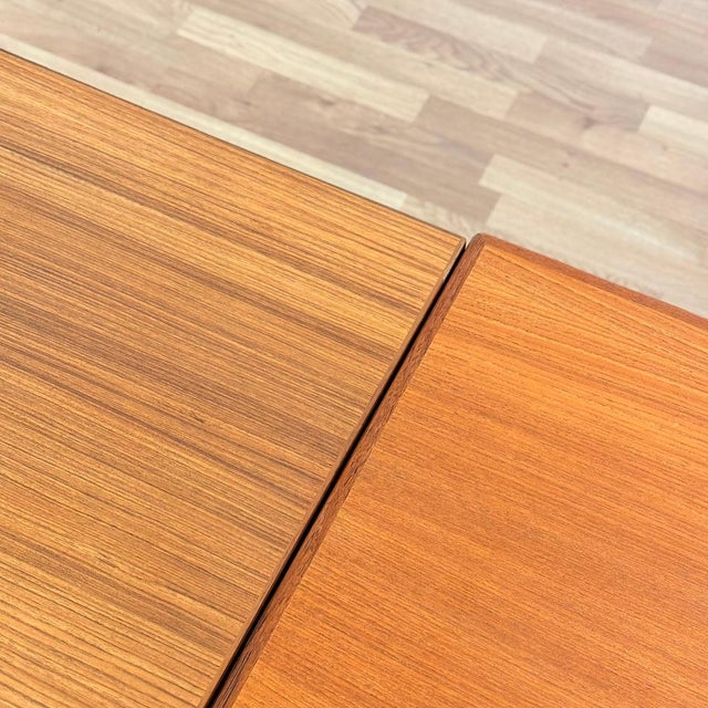 Brown Dining Table in Teak by Henning Kjærnulf for Vejle Furniture Factory, Denmark, 1950s-1960s For Sale - Image 8 of 10