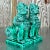 Vintage Boho Glazed Ceramic Foo Dogs - a Pair For Sale In West Palm - Image 6 of 8