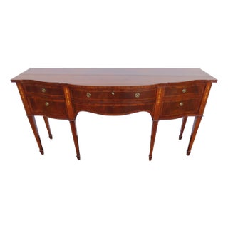 Karges Hepplewhite Style Inlay Long Sideboard Credenza Bathroom Vanity 6568 For Sale