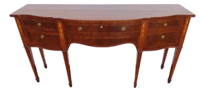 Karges Hepplewhite Style Inlay Long Sideboard Credenza Bathroom Vanity 6568