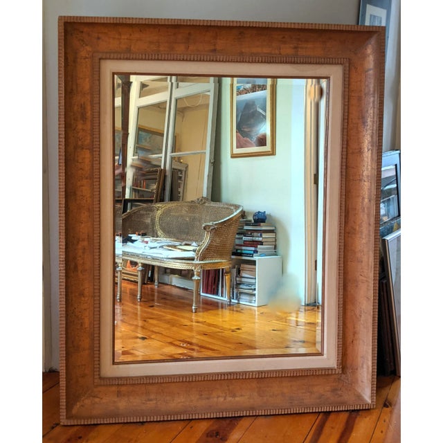 Mid 20th Century Gold Leaf Floor Mirror For Sale - Image 11 of 11