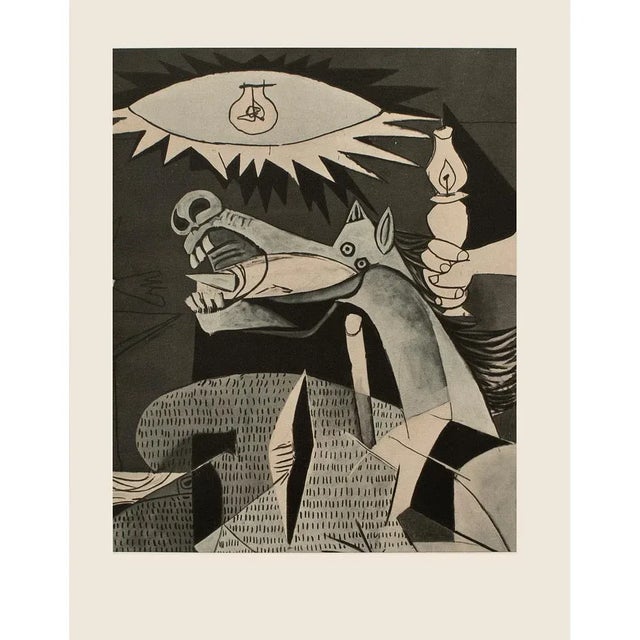 1954 After Pablo Picasso "Guernica. Detail.", Period First Limited Edition Offset Lithograph For Sale - Image 12 of 13