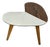 Mid-Century Plywood and Formica Boomerang End Table For Sale